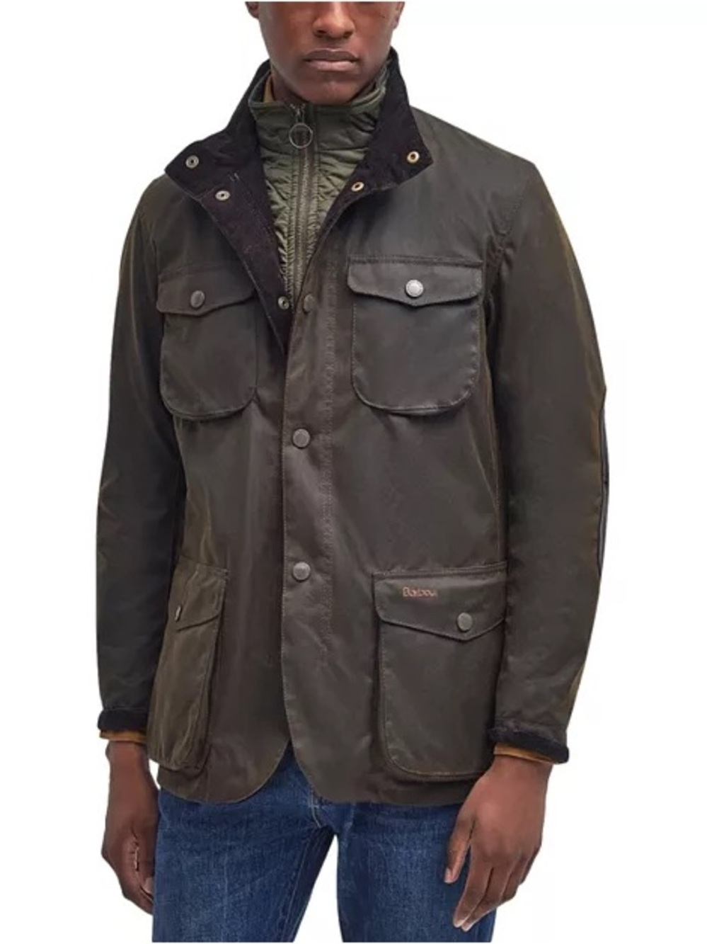 Barbour Men’s Waxed Cotton Jacket Sz L